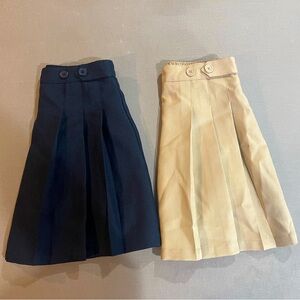 Navy and Khaki skirts size 12